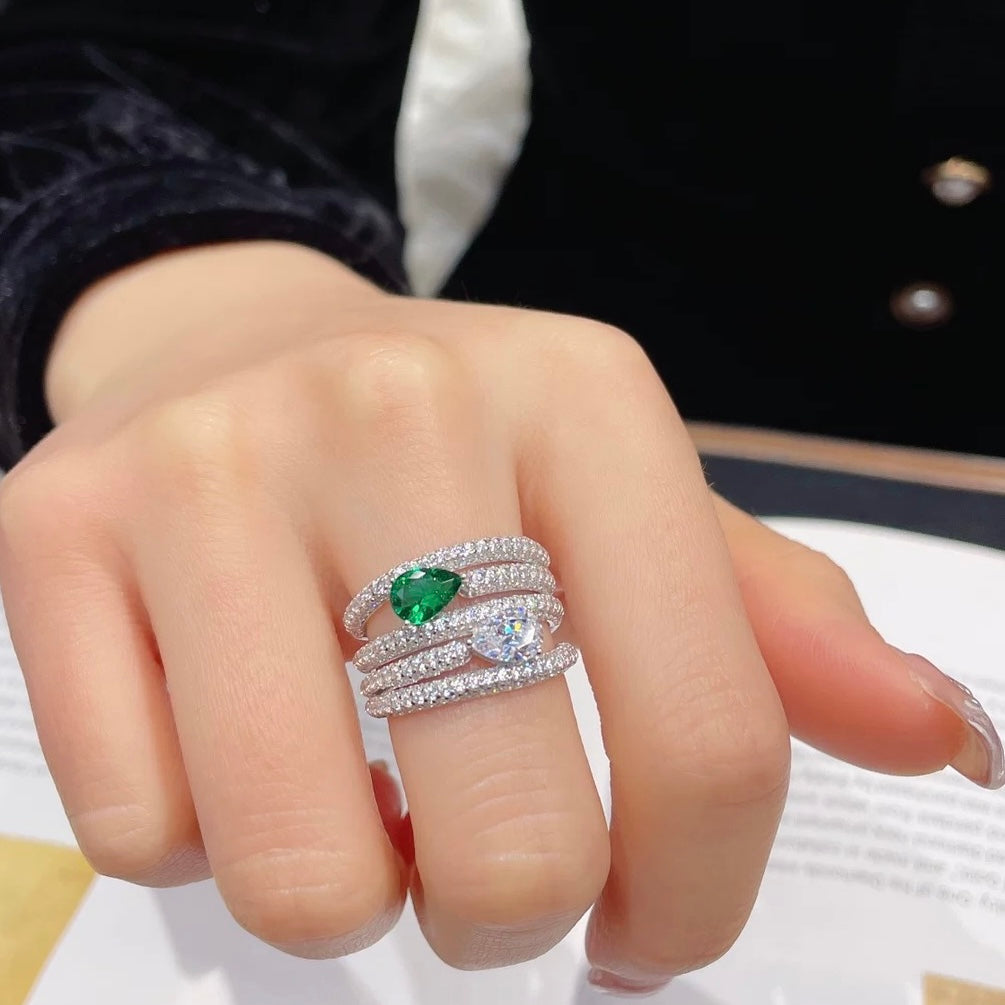 Tsavorite Symphony Ring