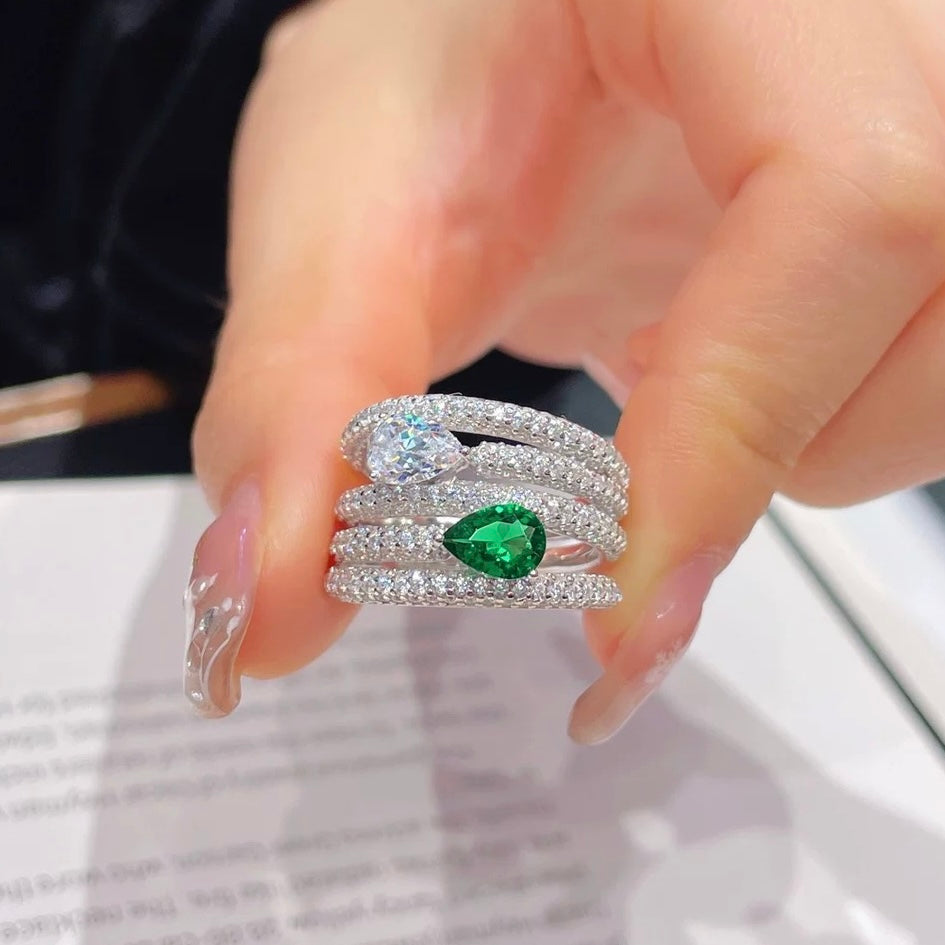 Tsavorite Symphony Ring
