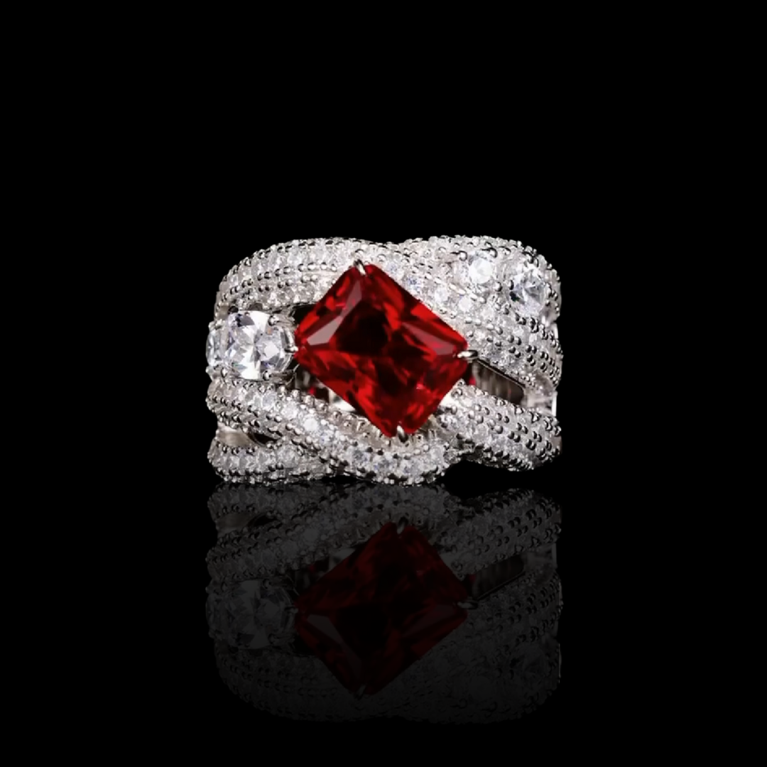 Ruby Cascade Ring