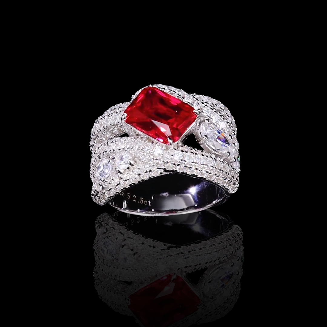 Ruby Cascade Ring