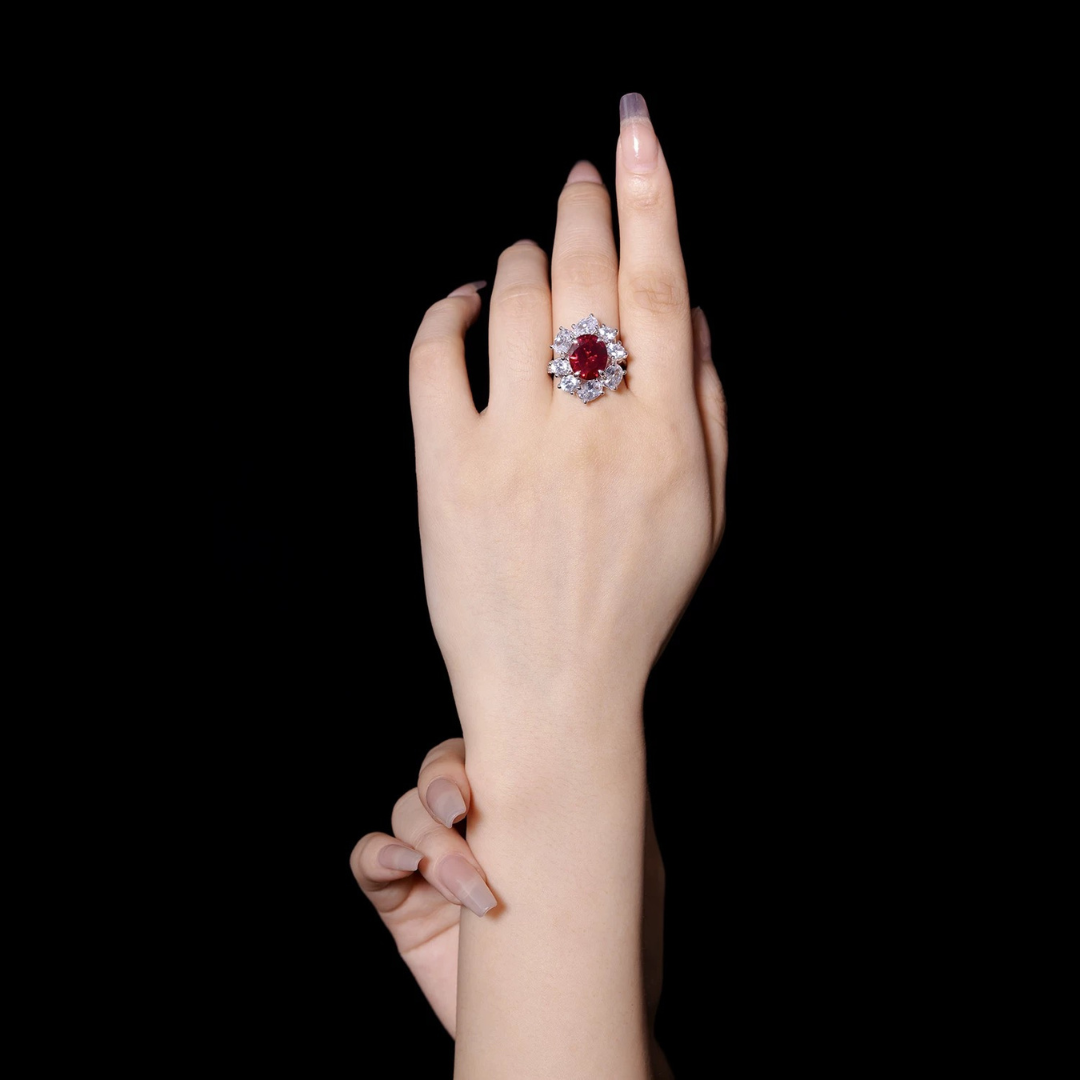 Radiance Ruby Bloom Ring