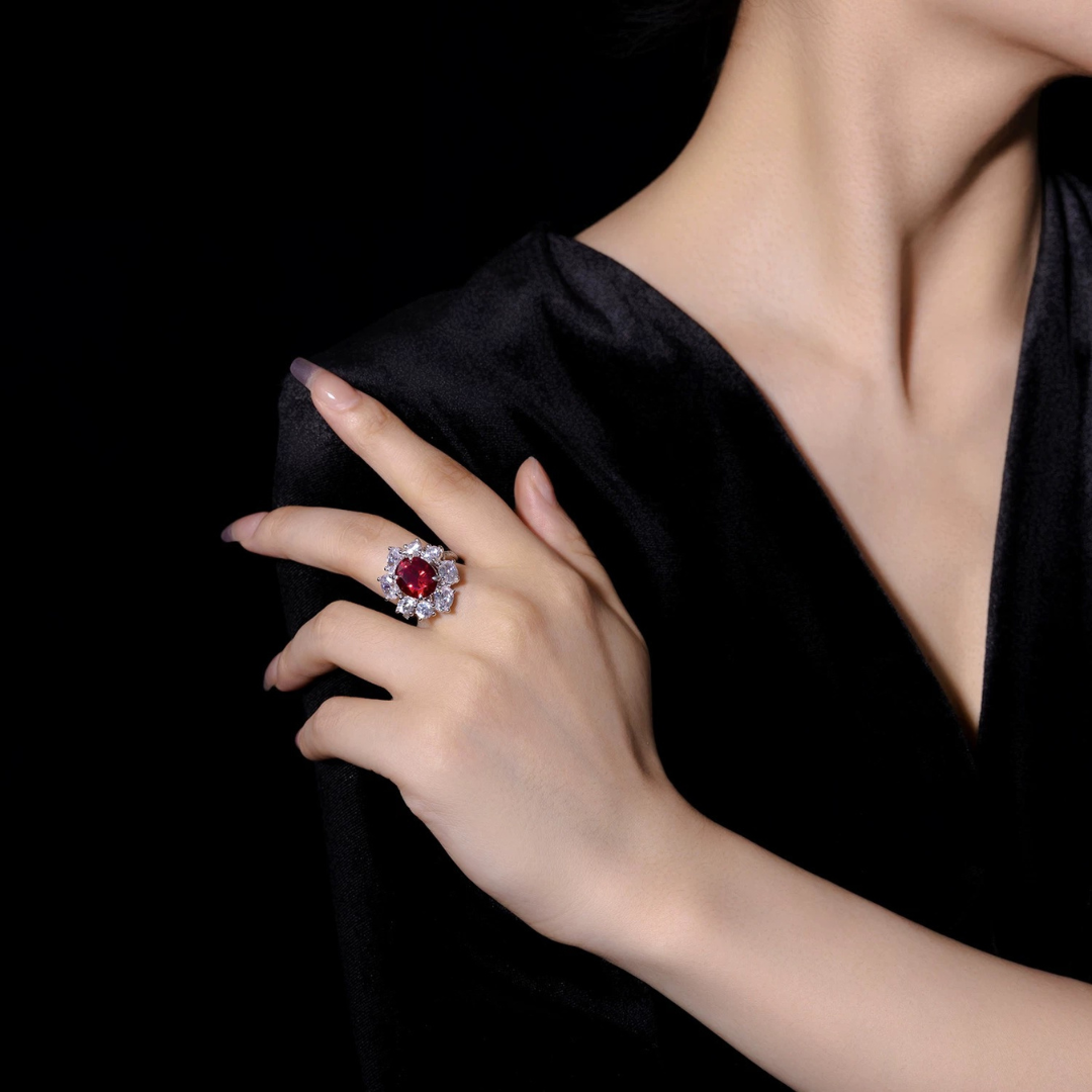 Radiance Ruby Bloom Ring