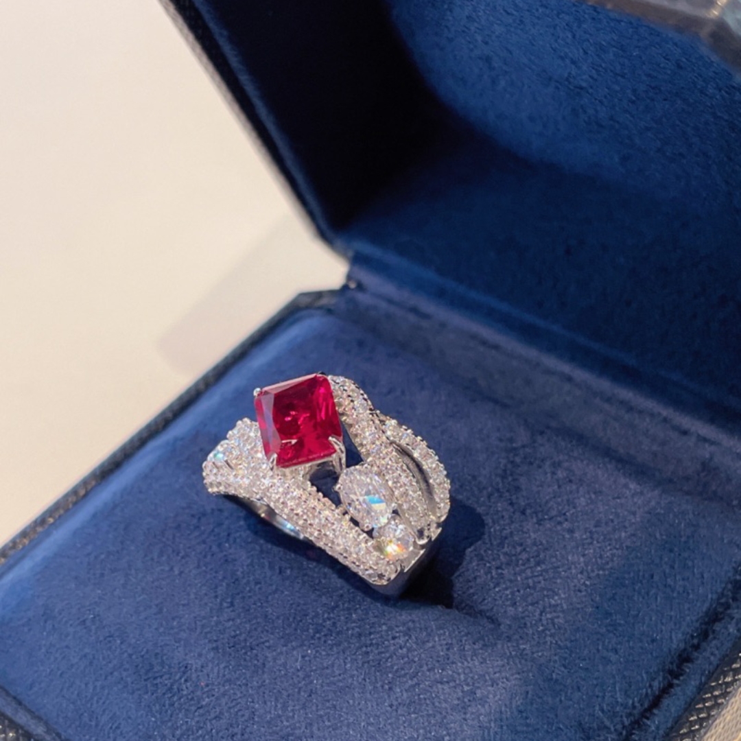 Ruby Cascade Ring