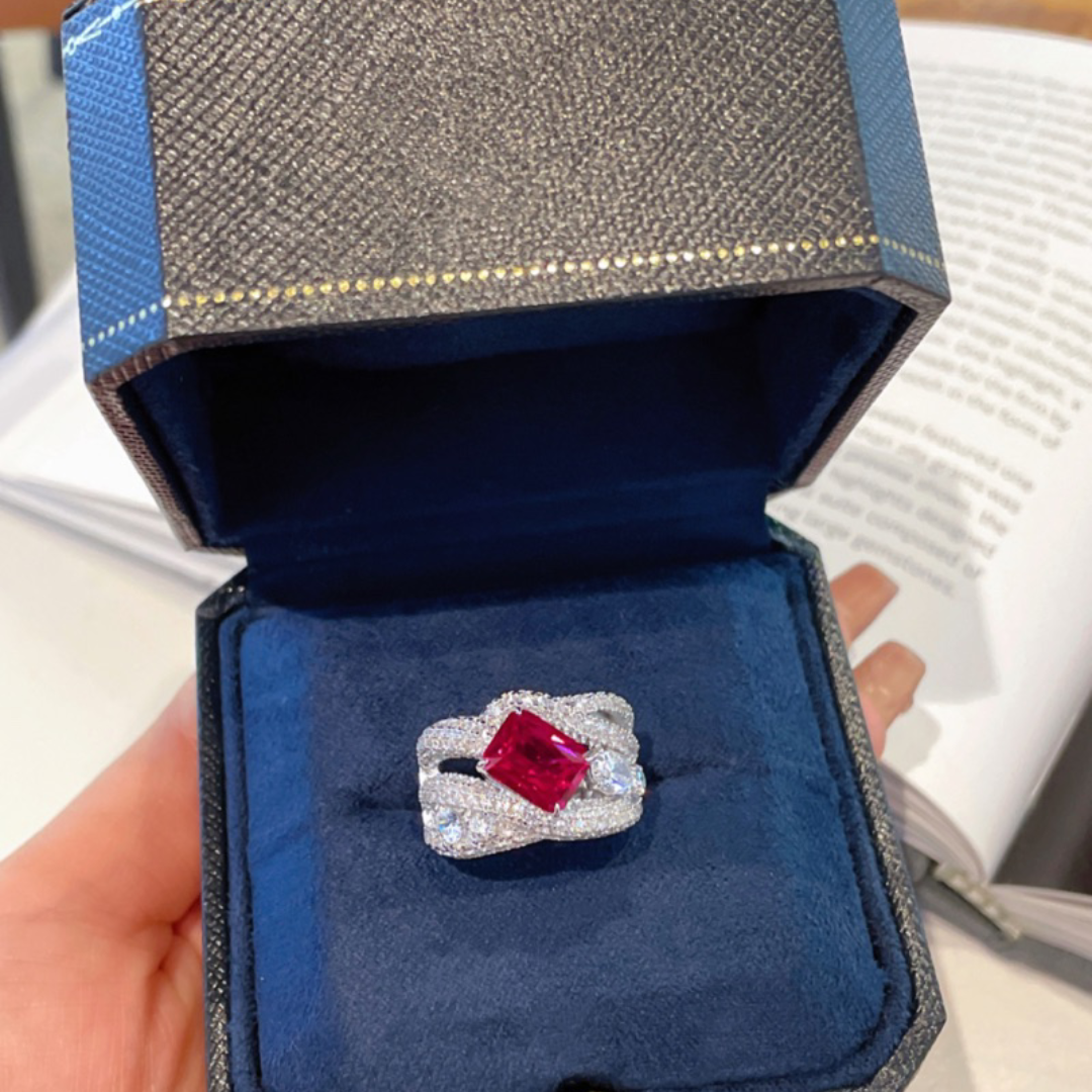 Ruby Cascade Ring