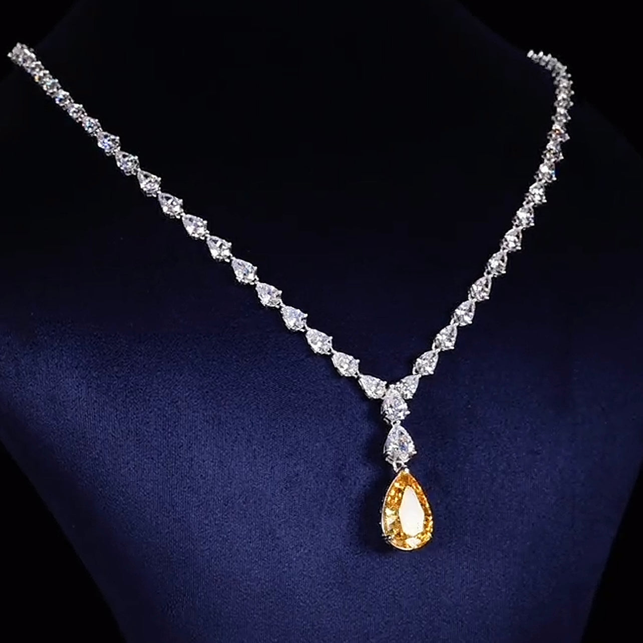 Golden Glow Eternity Necklace