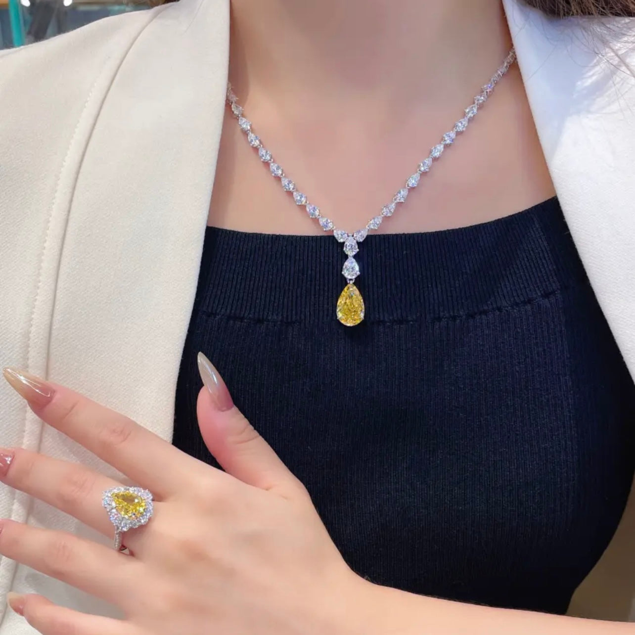 Golden Glow Eternity Necklace
