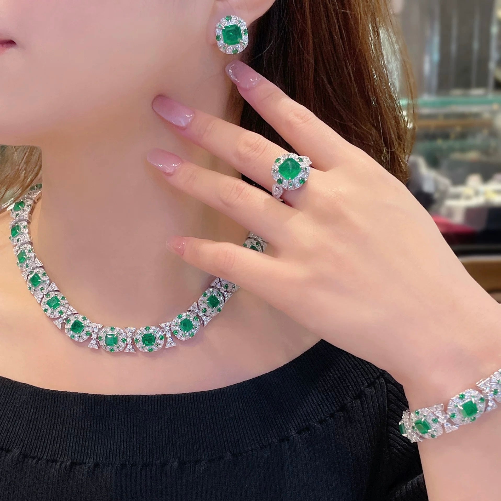 Elysian Emerald Earrings