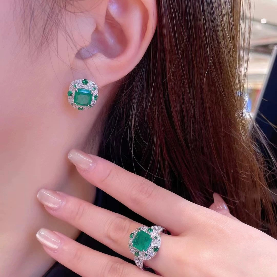 Elysian Emerald Earrings
