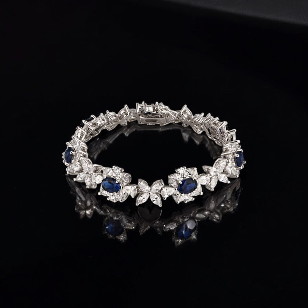 Sapphire Blossom Bracelet